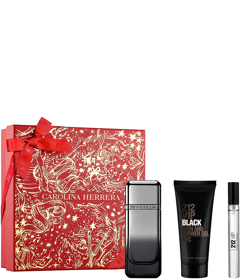 Carolina Herrera 212 VIP Black Elixir 3-Pc. Gift Set