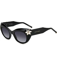Carolina Herrera HER-0215 50mm Floral Detail Cat Eye Statement Sunglasses