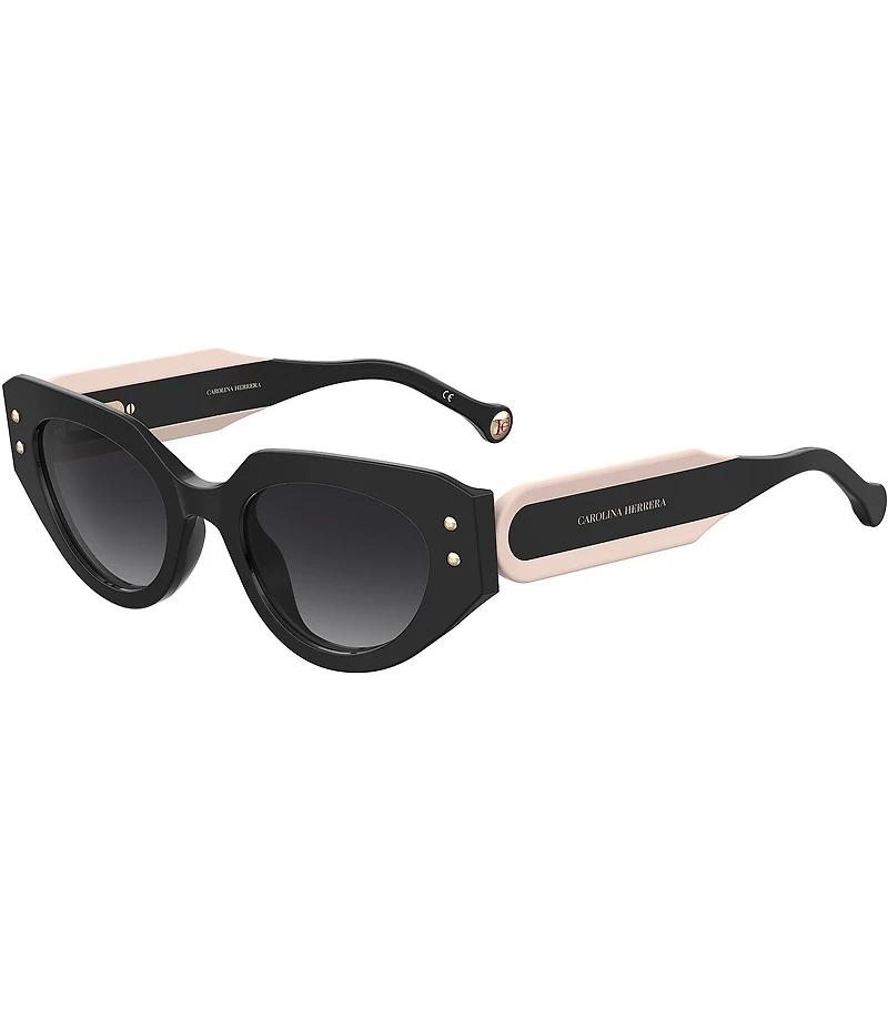 Carolina Herrera HER-0221 50mm Geometric Cat Eye Sunglasses