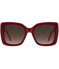 Carolina Herrera Women's HER0258 54mm Square Two Tone Sunglasses