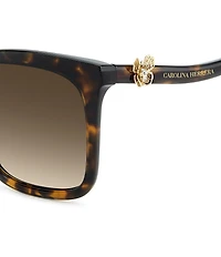 Carolina Herrera Women's HER0394/G/S 55mm Rectangle Sunglasses