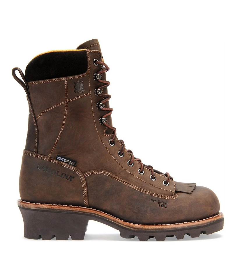 Carolina Men's Birch 8#double; Leather Kiltie Logger Work Boots