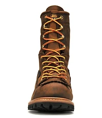 Carolina Men's Spruce 8#double; Waterproof Leather Kiltie Detail Logger Work Boots