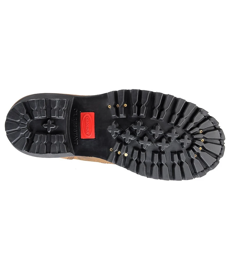 Carolina Men's Spruce 8#double; Waterproof Leather Kiltie Detail Logger Work Boots