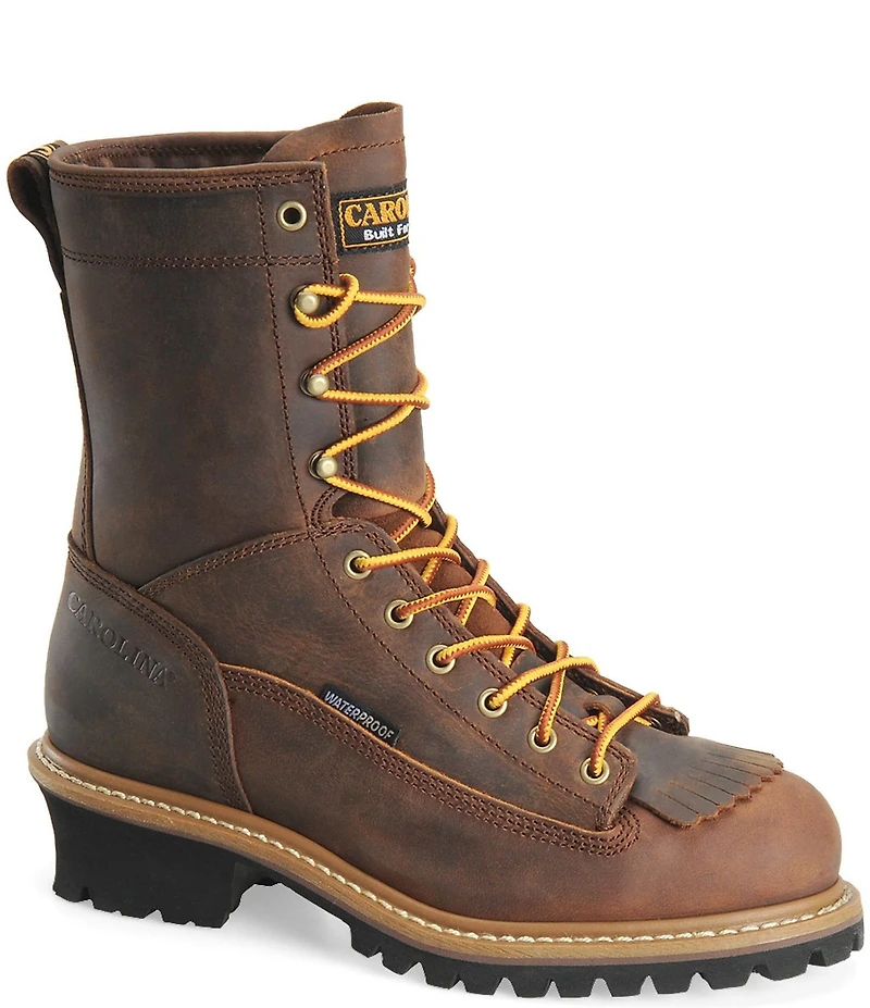 Carolina Men's Spruce Waterproof Leather Kiltie Steel Toe Logger Work Boots