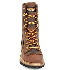 Carolina Men's Spruce Waterproof Leather Kiltie Steel Toe Logger Work Boots