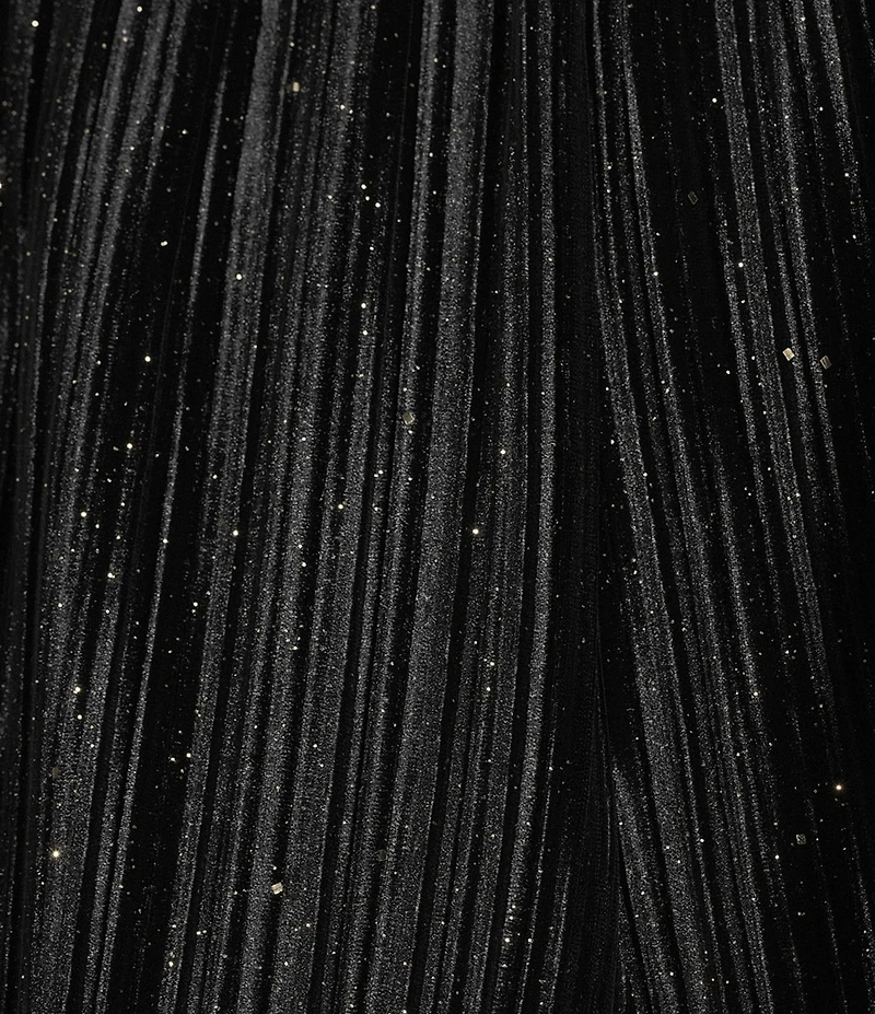 Caroline Rose Coordinating Sparkle Stretch Velvet Elastic Waist Straight Leg Pants