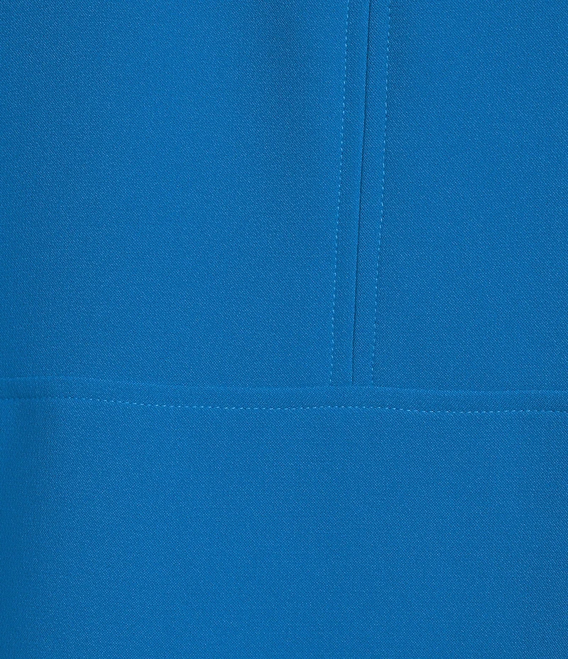 Caroline Rose Harper Stretch Crepe Scoop Neck Elbow Sleeve High-Low Hem A-Line Dress