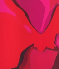 Caroline Rose Plus Copa Floral Print Crepe Scoop Neck 3/4 Tulip Petal Sleeve Dress