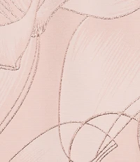 Caroline Rose Plus Luminous Lilies Jacquard Notch Collar Bracelet Sleeve Party Jacket