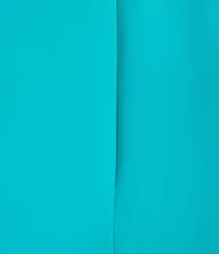 Caroline Rose Plus Matte Crepe Scoop Neck 3/4 Dolman Sleeve Crescent Caftan Top