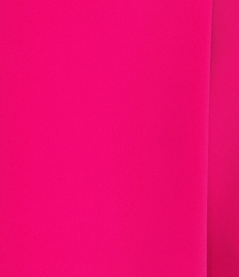 Caroline Rose Plus Matte Crepe Scoop Neck 3/4 Petal Sleeve Top