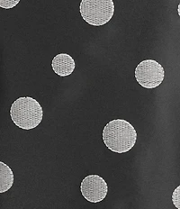 Caroline Rose Plus Size Embroidered Dot Pattern Scoop Neck 3/4 Ruffle Cuff Sleeve Shift Dress