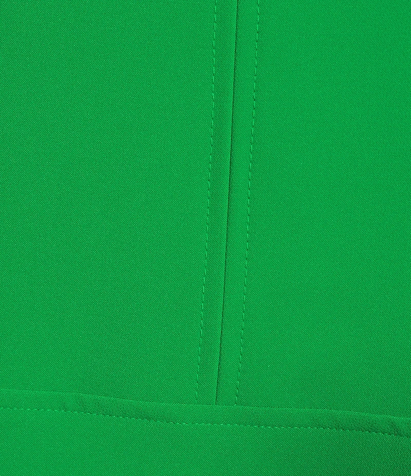 Caroline Rose Plus Size Harper Stretch Crepe Scoop Neck Elbow Sleeve High-Low Hem A-Line Dress