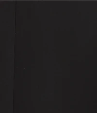 Caroline Rose Plus Size Julia Matte Crepe Round Neck 3/4 Ruffle Sleeve Shift Dress