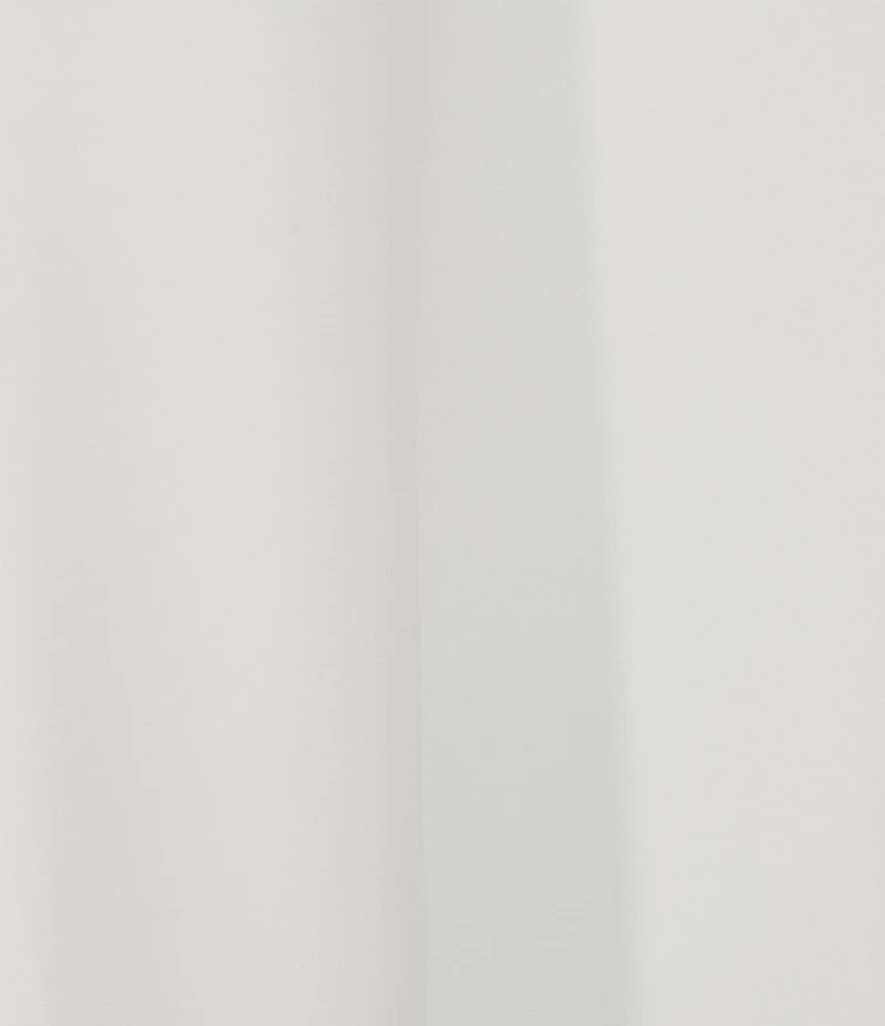 Caroline Rose Plus Size Matte Crepe Open-Front Side Drape 3/4 Sleeve Jacket