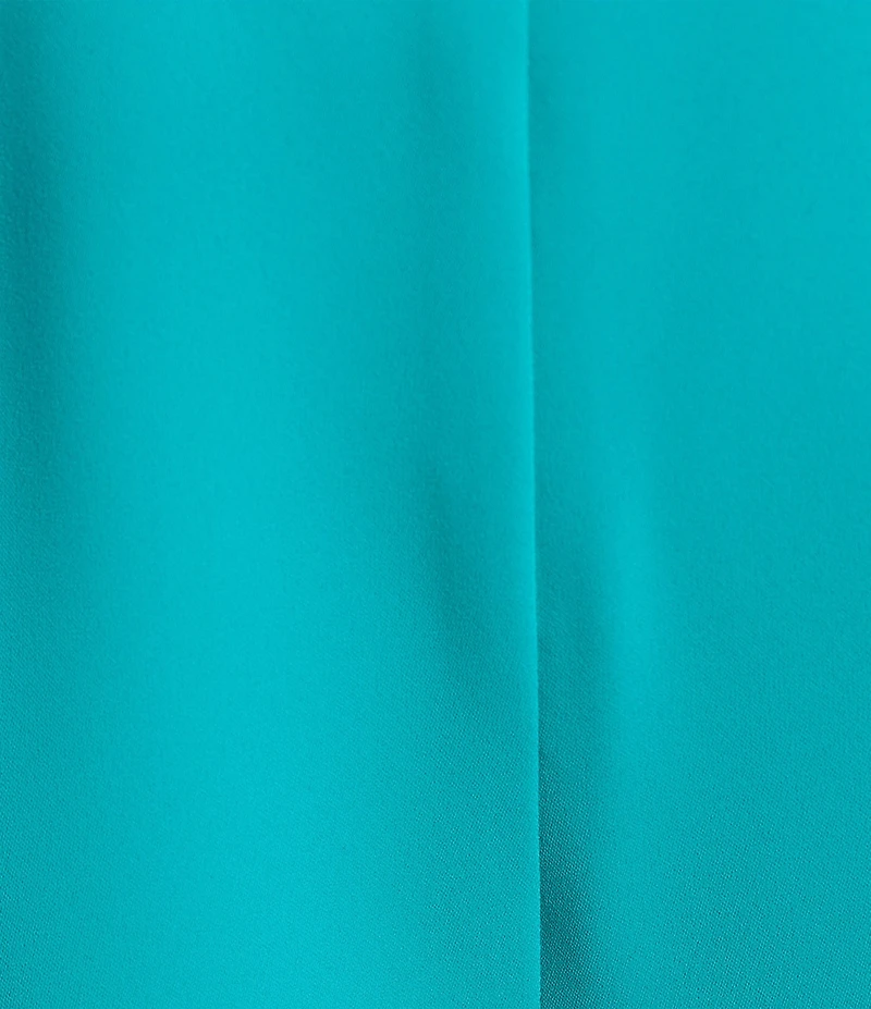 Caroline Rose Plus Size Matte Crepe Pull-On Straight Leg Pants