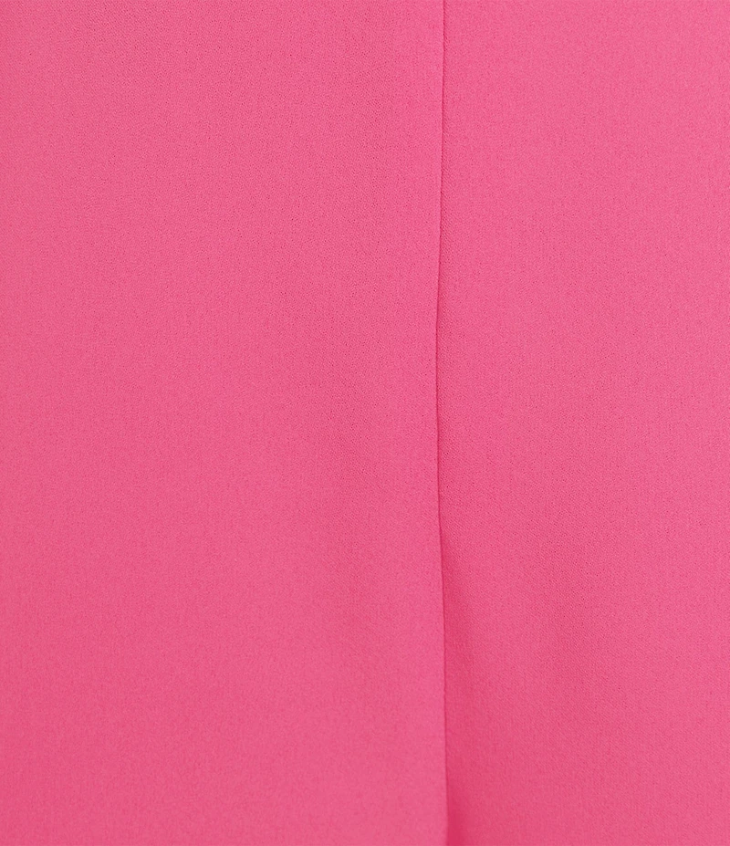 Caroline Rose Plus Size Matte Crepe Pull-On Straight Leg Pants