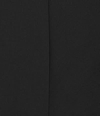 Caroline Rose Plus Taylor Crepe Split Mandarin Collar 3/4 Sleeve A-Line Dress