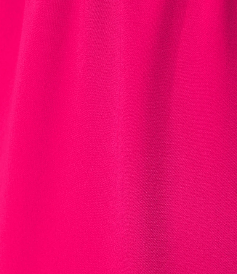 Caroline Rose Matte Crepe Pull-On Straight Leg Pants