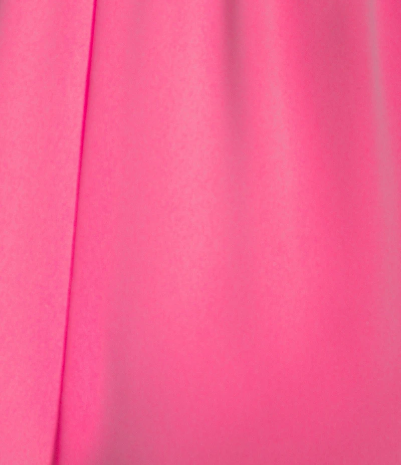 Caroline Rose Matte Crepe Pull-On Straight Leg Pants
