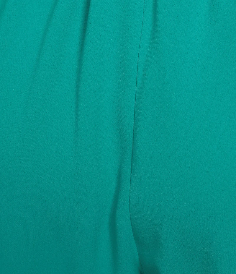 Caroline Rose Matte Crepe Pull-On Straight Leg Pants
