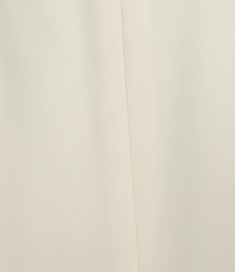 Caroline Rose Matte Crepe Pull-On Straight Leg Pants