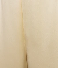 Caroline Rose Soft Satin Coordinating Straight-Leg Pull-On Pants
