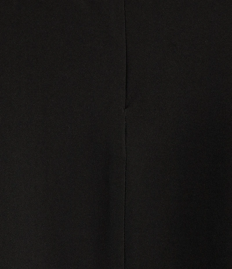 Caroline Rose Stretch Knit Jersey Mock Neck Sleeveless Tank Top