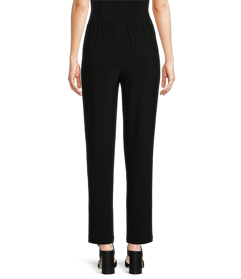 Caroline Rose Stretch Knit Jersey Tapered Leg Pull-On Pants