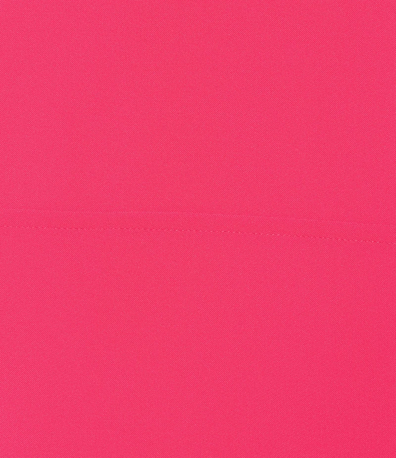 Caroline Rose Tabi Crepe Scoop Neck Roll Tab Elbow Sleeve Dress