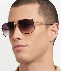 Carrera Men's 355/S 59mm Rectangle Sunglasses