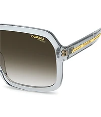 Carrera Men's Victory C 08/S 56mm Transparent Square Sunglasses