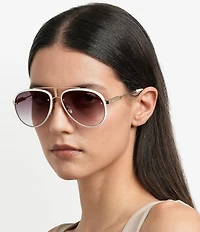 Carrera Unisex Glory 58mm Aviator Sunglasses