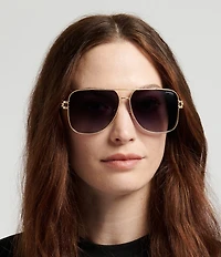 Carrera Women's CA3100 63mm Mirrored Square Sunglasses