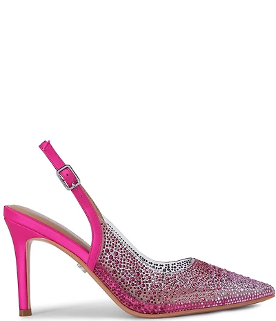Carvela Lovebird Embellished Vinyl Slingback Dress Pumps