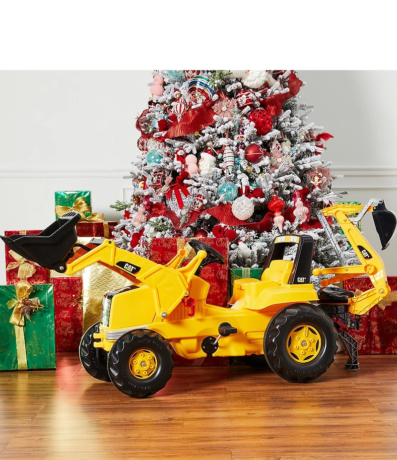 Caterpillar Front Loader with Backhoe Pedal Tractor