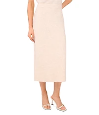 CeCe Coordinating Knit Midi Pencil Skirt