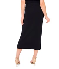 CeCe Coordinating Knit Midi Pencil Skirt