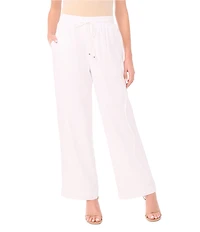 CeCe Elastic Tie Waist Wide Leg Pants