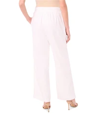 CeCe Elastic Tie Waist Wide Leg Pants