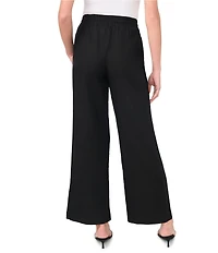 CeCe Elastic Tie Waist Wide Leg Pants