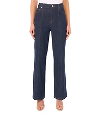 CeCe High Waist Flare Wide Leg Cargo Jeans