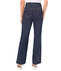 CeCe High Waist Flare Wide Leg Cargo Jeans