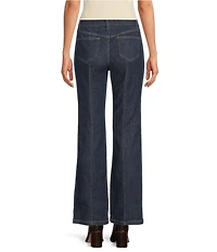 CeCe High Waist Flare Wide Leg Cargo Jeans