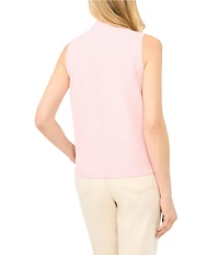 CeCe Knit Tie Neck Sleeveless Tank