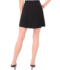 CeCe Pleated Heart Button Mini A-Line Coordinating Skirt