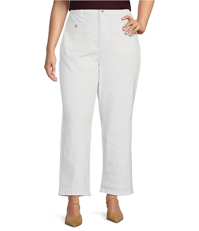 CeCe Plus Size Flare Wide Leg Pants