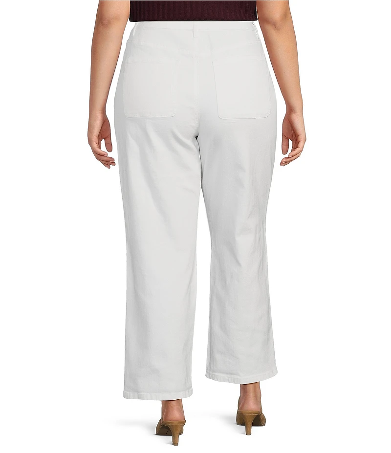CeCe Plus Size Flare Wide Leg Pants