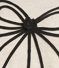 CeCe Plus Size Long Sleeve Turtleneck Bow Sweater